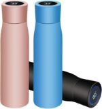 Vacuum-Insulated Stainless Steel Travel Mug Insulation Cup LED Display Temperature Reminder to Drink Water Portable Smart Insulation Cup 500ML (Color : Pink) (Blue) - Image 3