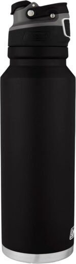 Coleman Autoseal FreeFlow Stainless Steel Water Bottle, Black, 40 oz - Image 4