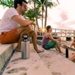 Tervis Powder Coated Stainless Steel Triple Walled Insulated Tumbler Travel Cup Keeps Drinks Cold, 32oz with High Performance Lid, Deepwater Blue - Image 4