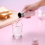 Small Water Bottle 4.4 Fl. Oz Mini Thermos Bottle Portable Water Bottles Cute Vacuum Insulated Leak Proof Water Flask Keeps Drink Cold and Hot for Women Coffee Tea Bag Bottles - Image 5