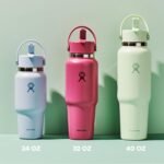 Hydro Flask Travel Water Bottle - Insulated Stainless Steel - Wide Straw Lid, Non Spill, Leakproof in 40 Oz Trillium Pink - Image 8