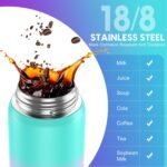 SLUXKE 24oz Water Bottle Insulated with Straw, Stainless Steel Water Bottles with Carrying Strap BPA Free, Double wall Straw Drinking Bottle Prefect for Sport,School, Office, Fitness - Image 3