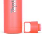 Tepist TwentyO 20oz Stainless Steel Bottle Compatible with Sodastream Machines | Powder Coated Coral | Vacuum Sealed | Double Walled | Leak-Proof | Easy to Carry | Reusable Bottle - Image 4