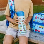 Wildkin Kids 18oz Stainless Steel Water Bottle – BPA-Free, Leakproof, Insulated, Easy-Clean - Trains, Planes & Trucks - Image 3