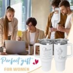Chaos Coordinator Tumbler with Handle and Straw Chaos Boss Cup Coffee Travel Mug Thanks Gifts for Boss Women Coworker Manager Mom Dad Workers-40 oz Laser Engraved - Image 3