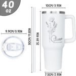 Chaos Coordinator Tumbler with Handle and Straw Chaos Boss Cup Coffee Travel Mug Thanks Gifts for Boss Women Coworker Manager Mom Dad Workers-40 oz Laser Engraved - Image 4