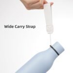 Insulated Water Bottle with Strap,18 oz Double Wall Stainless Steel Vacuum Bottles Metal Water Flask,Candy Blue - Image 4