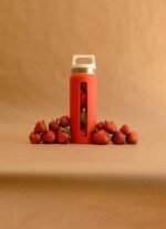 Sigg Dream Glass Water Bottle with Silicone, 0.65 Litre, Scarlet - Image 3