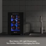 Compact 6-Bottle Wine Cooler with Smart Temperature Control and led Display - Image 3