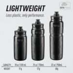 Elite Fly Tex Cycling Water Bottle 950ml – Clear – Ultra-Lightweight, BPA-Free, Easy-Squeeze Sports Bottle for Road, MTB & Gravel - Image 3