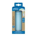 Dr. Brown's Options+ Narrow Glass Bottle Sleeve, 100% Silicone, Blue, BPA-Free, 8 oz, 1-Pack - Image 3