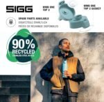 SIGG - Stainless Steel Drinking Bottle - Shield ONE Morning Blue - Suitable for Carbonated Drinks - Leak-Proof - Feather-Light - BPA-Free - Outdoor & Fitness - 34 Oz - Image 5