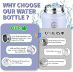 1 Gallon Insulated Water Bottle with Handle, 135 oz Double Vacuum Stainless Steel Water Jug for Hot & Cold Drinks, Leak-Proof Large Wide Mouth Water Flask for Travel, Gym, Biking (Light Purple) - Image 5