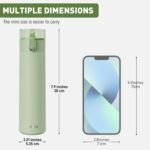 9oz Small Water Bottles with Straw, Mini Water Bottle with One-Hand Open Design, Leak-Proof Locking Lid for Hot&Cold Drinks, Small Travel Water Bottle - 100% Leakproof for School, Travel...(Mint) - Image 3