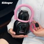 Sidagar 22 oz Water Bottle with Straw and Bowl, Wide Mouth Insulated Stainless Steel Tumbler, Spill-proof Reusable BPA-Free Cup, Pilates Wellness Study Travel, Bonus Strap - Chocolate Black - Image 3