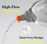 HECHZSO Water Bottle for Running No Bounce Water Bottle with Clip and Cover Cap,BPA-Free Plastic, 8.8oz (250ml) for Running/Marathon/Walking/Hiking/Cycling/Trail/Skiing (2 Pack) - Image 4