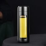 1 Pcs Insulated Water Bottle, 500ml Capacity, Matte Black, Stainless Steel 12.8 OZ - Image 4