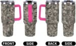 FodPand Army Digital Camouflage Tumbler 40oz Stainless Steel Water Bottle Leak-proof Large Capacity Car Cup Insulated Double Wall Vacuum Travel Mug with Straw Fit in Any Car Cup Holder - Image 5