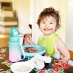 OLDLEY Kids Water Bottle for School, 12 oz (2 lids) BPA-Free Reusable Leak-proof Durable Tritan Plastic Water Bottles with Straw & Chug Lids, Anti-dust Spout Cover (Mintpink) - Image 4