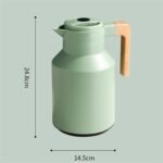 Electric Kettle Smart Insulation Pots Large Capacity Glass Liner Kettle Coffee Pot Temperature Display Water Bottle Tea Kettle/Black/940Ml (Black 940Ml) - Image 3