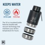 Insulated Dog Water Bottle with Detachable Food & Water Bowl, 3 in 1 Travel Stainless Steel Dog Water Bottle, Perfect for Hiking, Walking, Camping & Outdoor Travel for Pet & Human (34 Oz) - Image 9