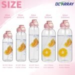DEARRAY 20 oz Glass Water Bottle with Straw & Neoprene Sleeve BPA free Glass Drinking Bottle for Children, School, Women, Men, Gym - Image 5