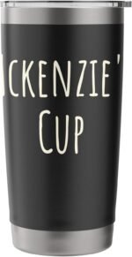 Mckenzie's Cup, Girl's Funny Custom Personalized Name Stainless Steel Insulated Tumbler - Image 4