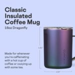 Corkcicle Classic Coffee Mug - Triple Insulated Stainless Steel for Travel - Shatter-Proof Lid - Keeps Drink Hot Over 3 Hours - Holiday Mug Gift - Great for Gifting Warmth - 16 oz - Dragonfly - Image 3