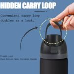 NIGRITY Replacement Cap for Owala Freesip, One Button Water Bottle Top Lid Compatible with Owala Cup 16oz 24oz 32oz 40oz, BPA-Free Replacement Accessory (Black) - Image 5