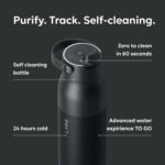 LARQ Bottle PureVis 2 - UV Water Purifier with Self-Cleaning, App Hydration Tracking, Filter Straw, Detachable Handle, Double-Wall Insulated - Image 3