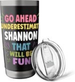 SHANNON Personalized Women's Gift Custom SHANNON Stainless Steel Insulated Tumbler - Image 5