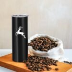 YOUKE OLA 16 Pack Stainless Steel Skinny Tumblers Straight Double Wall Insulated Tumbler Bulk with Lid and Straw for, DIY Gift, 20oz Black - Image 5