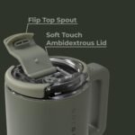 HydroJug Coffee Traveler 20 oz - Leak-Resistant, Ceramic-Lined Insulated Travel Coffee Mug for Hot or Cold Drinks with Flip Lid & Handle, Dishwasher Safe Coffee Tumbler, Courtyard - Image 5