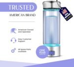 LevelUpWay Hydrogen Water Bottle - Advanced SPE/PEM Technology, Premium Borosilicate Glass, Made for Daily Hydration - Image 3