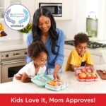 Bentgo Kids Prints Leak-Proof, 5-Compartment Bento-Style Kids Lunch Box - Ideal Portion Sizes for Ages 3-7, Durable, Drop-Proof, Dishwasher Safe, & PFAS & BPA-Free Materials (Trucks) - Image 3