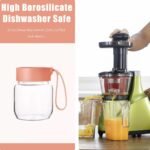 Danmu Glass Juice Bottles with Lids 10oz,Juicing Bottles Reusable,100% Leakproof for Juicing,Water,Kombucha,Milk,Milkshake,Coffee,Borosilicate Glass,6 Pack,Dishwasher Safe 6 Pack,Everyday Use - Image 4