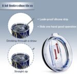 Freemason Masonic Gifts for Men, Code Square & Compass Tumbler Live Better Logo Symbols,Triple Great Light 20 Oz with Lid Stainless Steel Double Wall Insulated Water Bottle,1 Pcs - Image 5