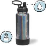ThermoFlask 32 oz Double Wall Vacuum Insulated Stainless Steel Water Bottle with Straw Lid, Iron Night - Image 4