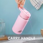 Hydrapeak Mini 14oz Water Bottle with Straw Lid, Stainless Steel Double Wall Insulated Water Bottle | Leak-Proof and Spill-Proof Water Bottle, 24 Hours Cold (Jade) - Image 8