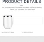 Customize Photo Text Logo Wine Tumblers 12oz Personalized Stainless Steel Travel Mug with Lid Custom Birthday Christmas Gifts for Men Women Husband Wife Friends, WhiteA - Image 5