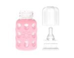 Lifefactory Glass Baby Bottle with Silicone Sleeve 4 Ounce - 2 Pack - Pink - Image 4