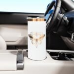 20 oz Skinny Tumblers Bulk 4 Pack, Stainless Steel Insulated Tumbler with Lids and Straws, Slim Double Wall Powder Coated Travel Coffee Mugs Reusable Cup for Hot Cold Drinks (White,4 pack) - Image 5