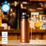 Tiger Vacuum Insulated Carbonated Bottle, 0.3 gal (1.2 L), Stainless Steel, Sports Drink & Beer, Large Capacity, Cold Insulation, Growler, MTA-T120AL Lake Blue (Navy) - Image 4