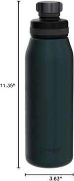 Tiger Vacuum Insulated Carbonated Bottle, 0.3 gal (1.2 L), Stainless Steel, Sports Drink & Beer, Large Capacity, Cold Insulation, Growler, MTA-T120AL Lake Blue (Navy) - Image 5