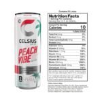 CELSIUS Sparkling Peach Vibe, Functional Essential Energy Drink 12 Fl Oz (Pack of 12) - Image 4