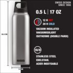 SIGG - Insulated Water Bottle - Thermo Flask Hot & Cold - Leakproof - BPA Free - 18/8 Stainless Steel - 17 Oz - Image 3