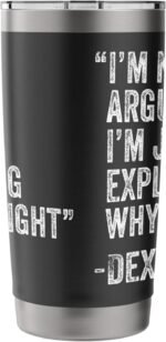 Dexter Quote Funny Birthday Custom Name Idea Engineer Stainless Steel Insulated Tumbler - Image 3