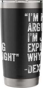 Dexter Quote Funny Birthday Custom Name Idea Engineer Stainless Steel Insulated Tumbler - Image 4