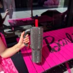 40oz Rhinestone Insulated Tumbler with Handle Bling Cups Stainless Steel Glitter Water Bottle with Leak Proof lid and Straw Travel Mug for Iced or Cold Beverages (Starlight) - Image 8