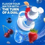 Cirkul 22oz. BPA-Free Plastic Water Bottle Starter Kit with Blue Lid, 2 Flavor Cartridges (1 LifeSip Fruit Punch, 1 FitSip Mixed Berry) No Sugar, Zero Calorie Drink Mix - Image 5